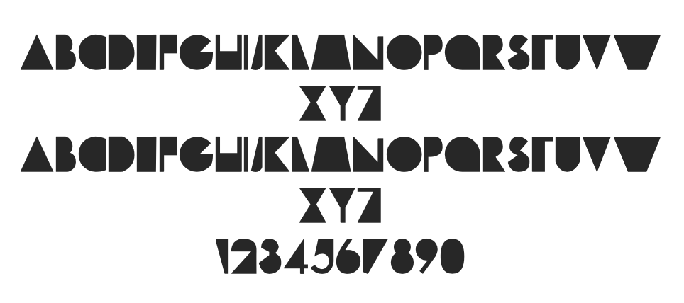 Discovery Works Display Font Specimen